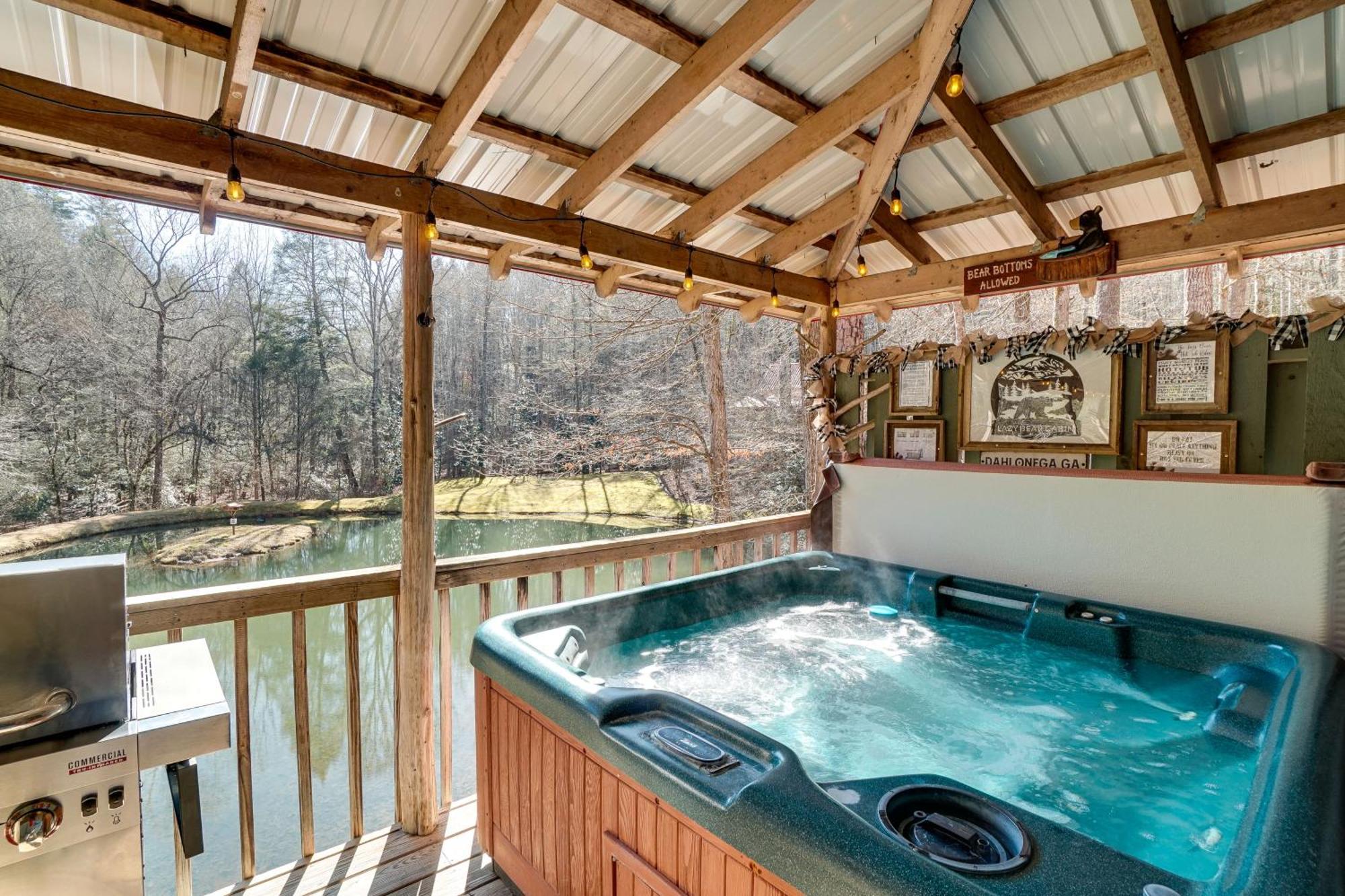 Secluded Family Retreat In Dahlonega With Hot Tub! Vila Exterior foto