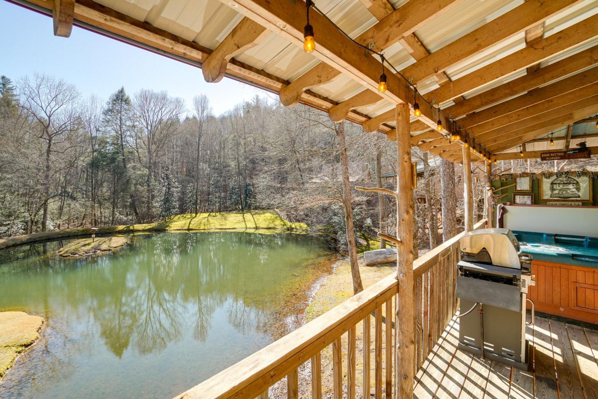 Secluded Family Retreat In Dahlonega With Hot Tub! Vila Exterior foto