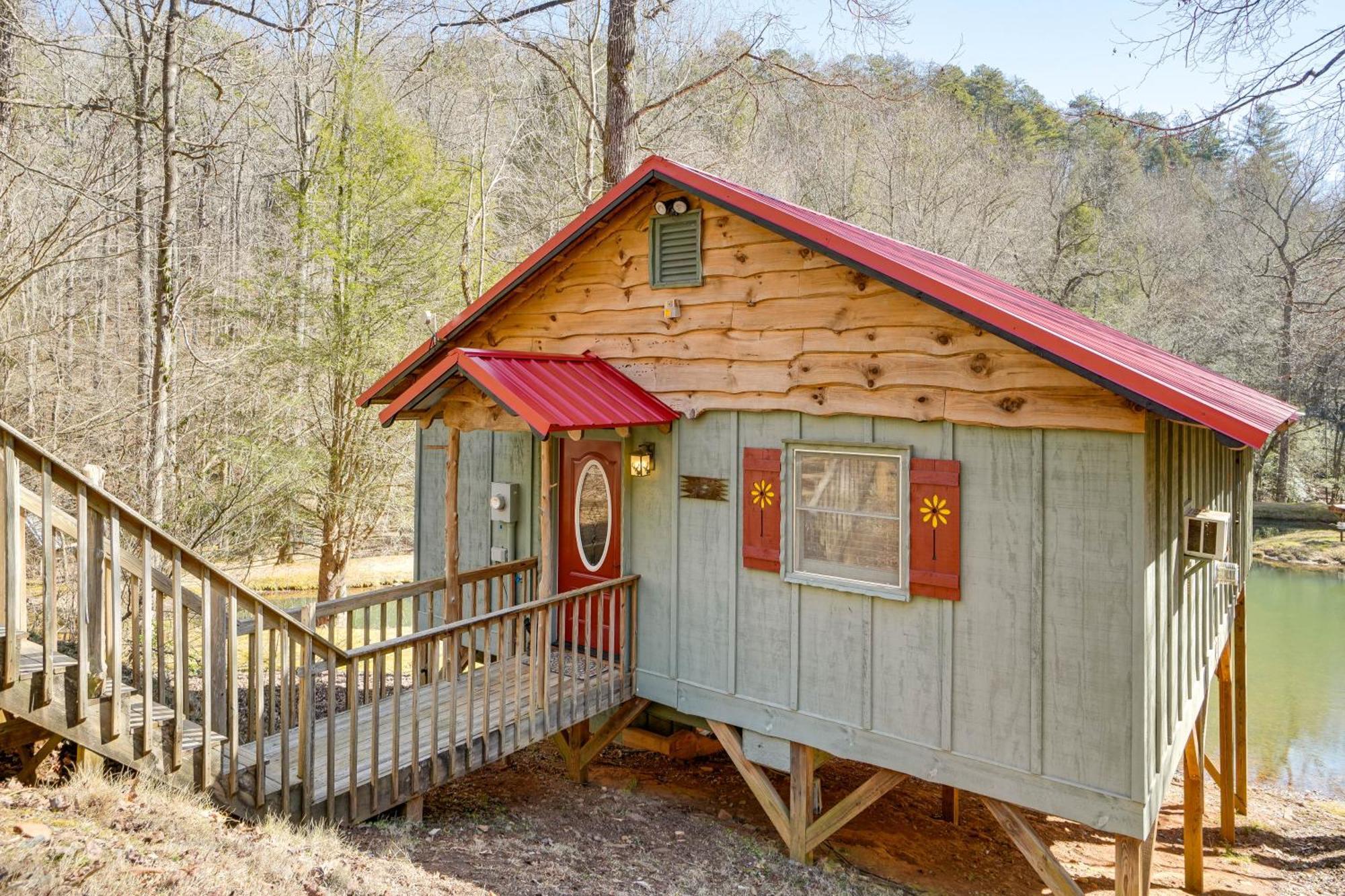 Secluded Family Retreat In Dahlonega With Hot Tub! Vila Exterior foto