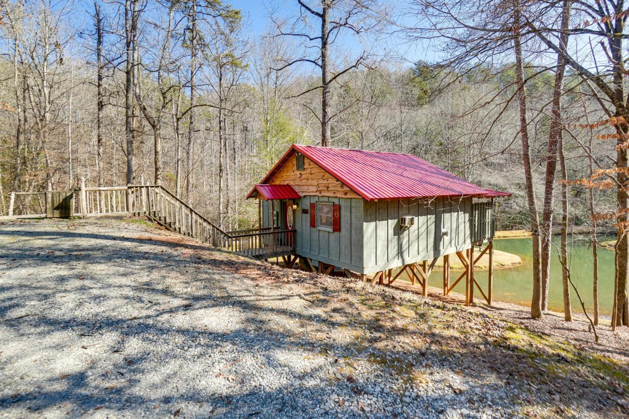 Secluded Family Retreat In Dahlonega With Hot Tub! Vila Exterior foto