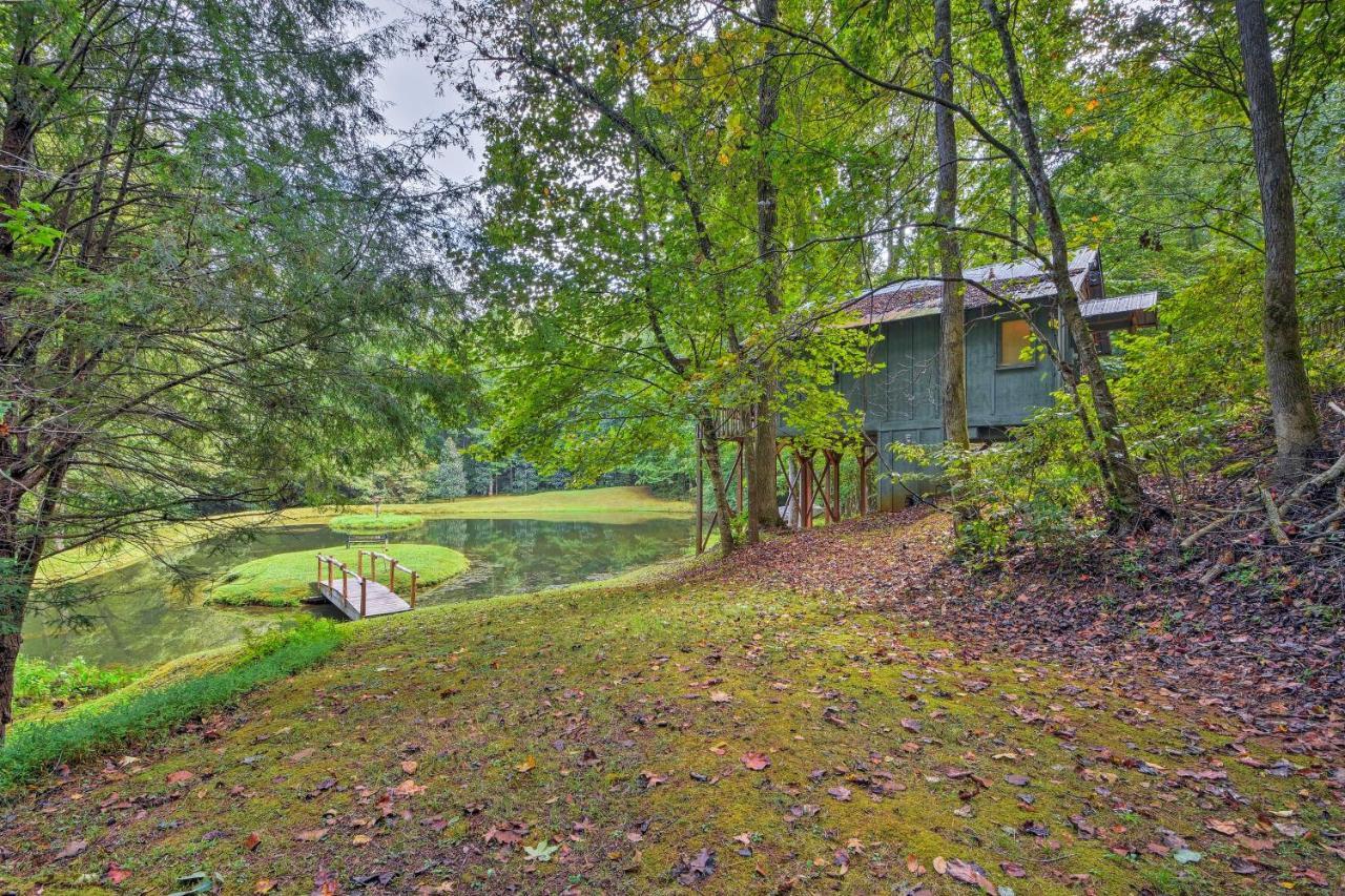 Secluded Family Retreat In Dahlonega With Hot Tub! Vila Exterior foto